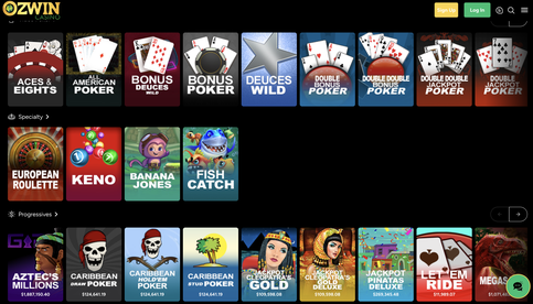ozwin casino Jeu